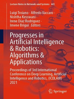 cover image of Progresses in Artificial Intelligence & Robotics